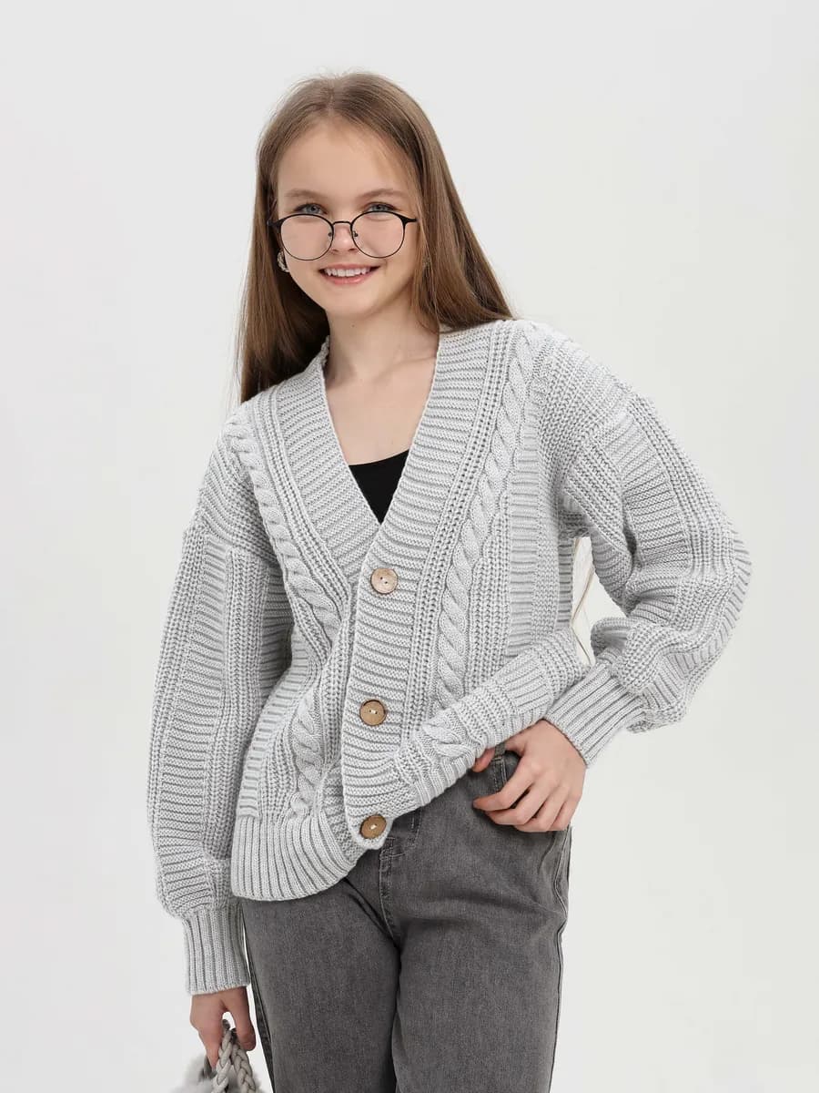 Кардиган школьный на пуговицах