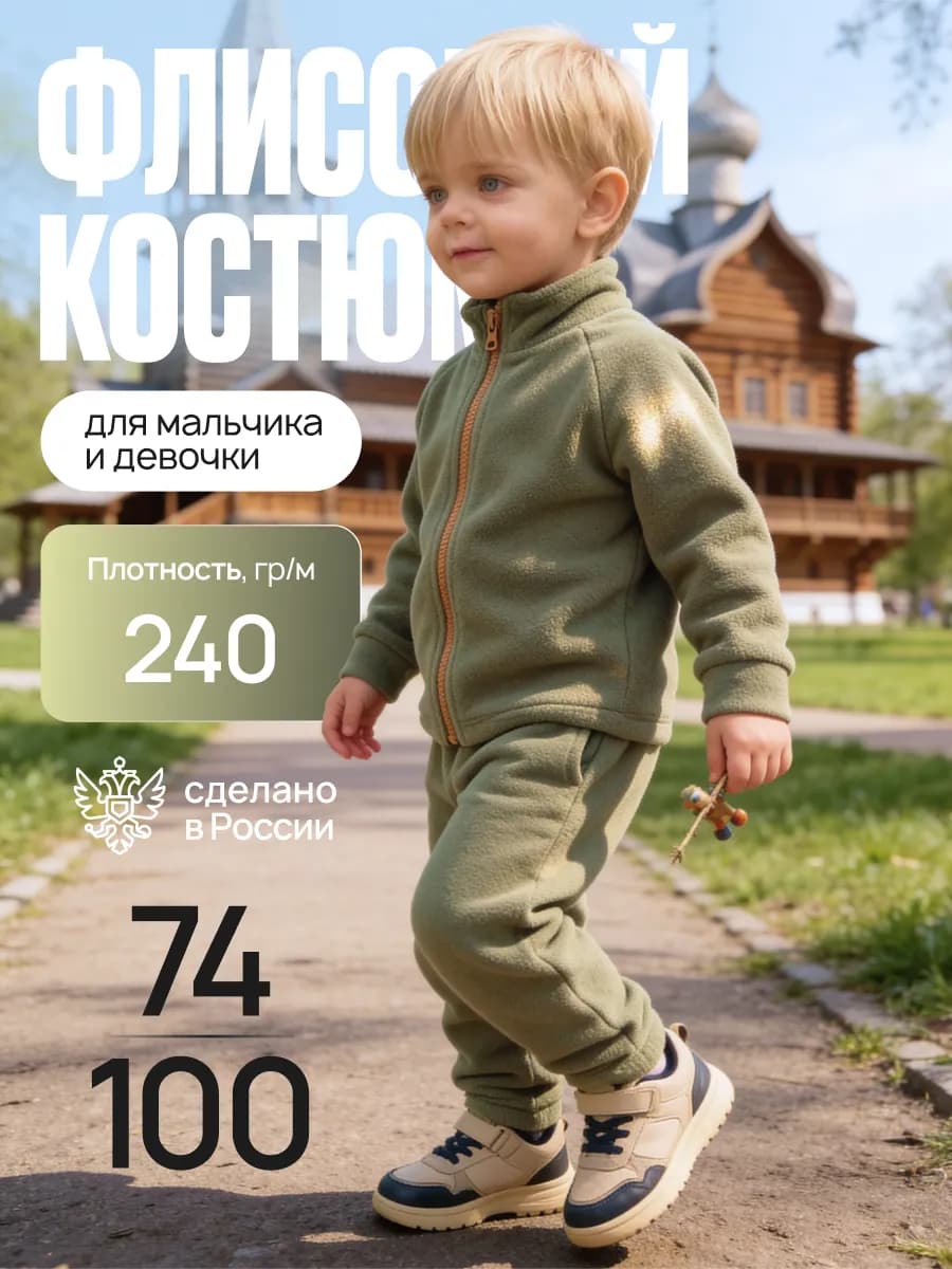 Флисовый костюм для мальчика