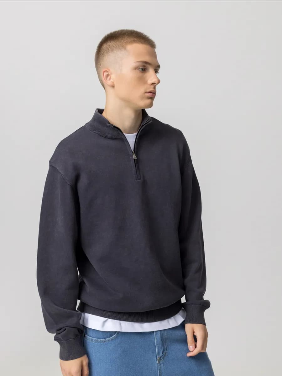 Свитер на молнии варенка зипка Савганд Old money