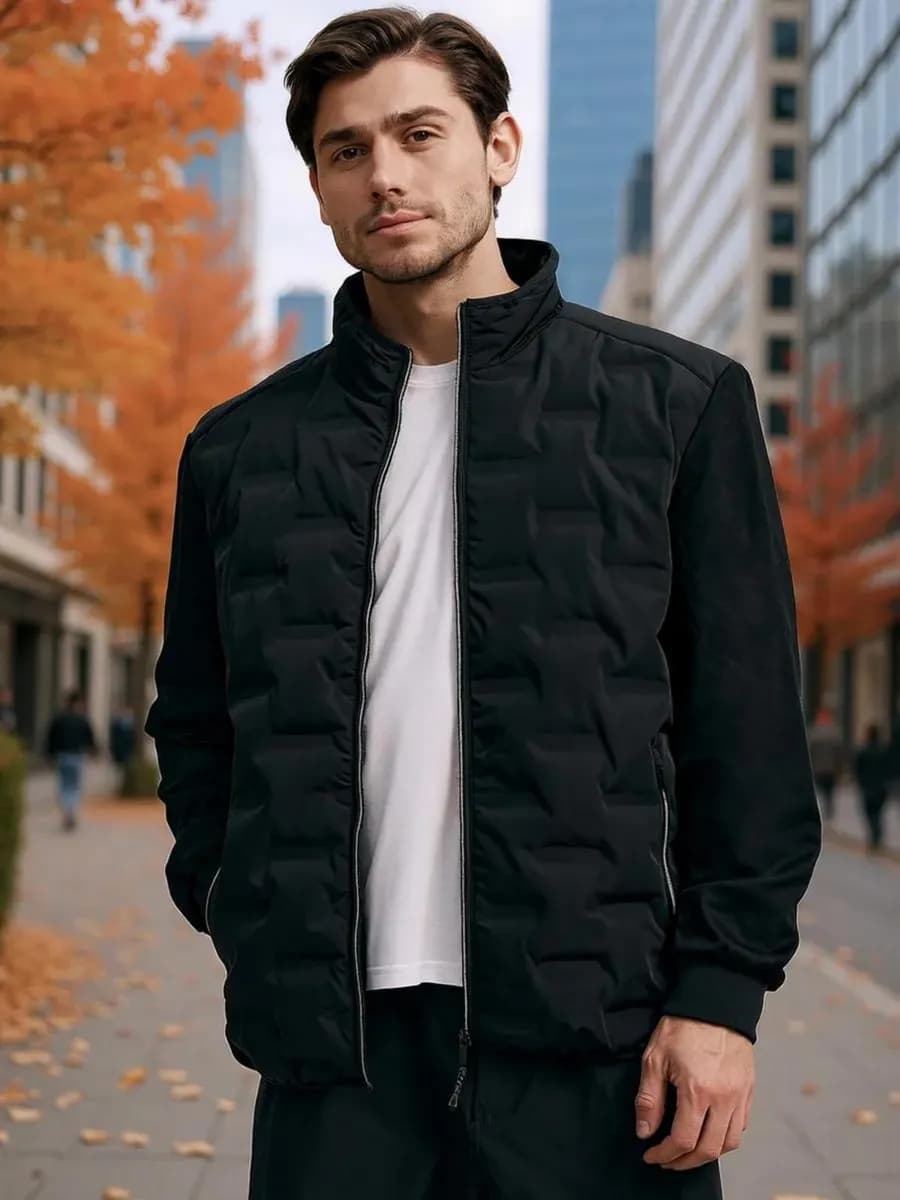 Демисезонная куртка ветровка без капюшона