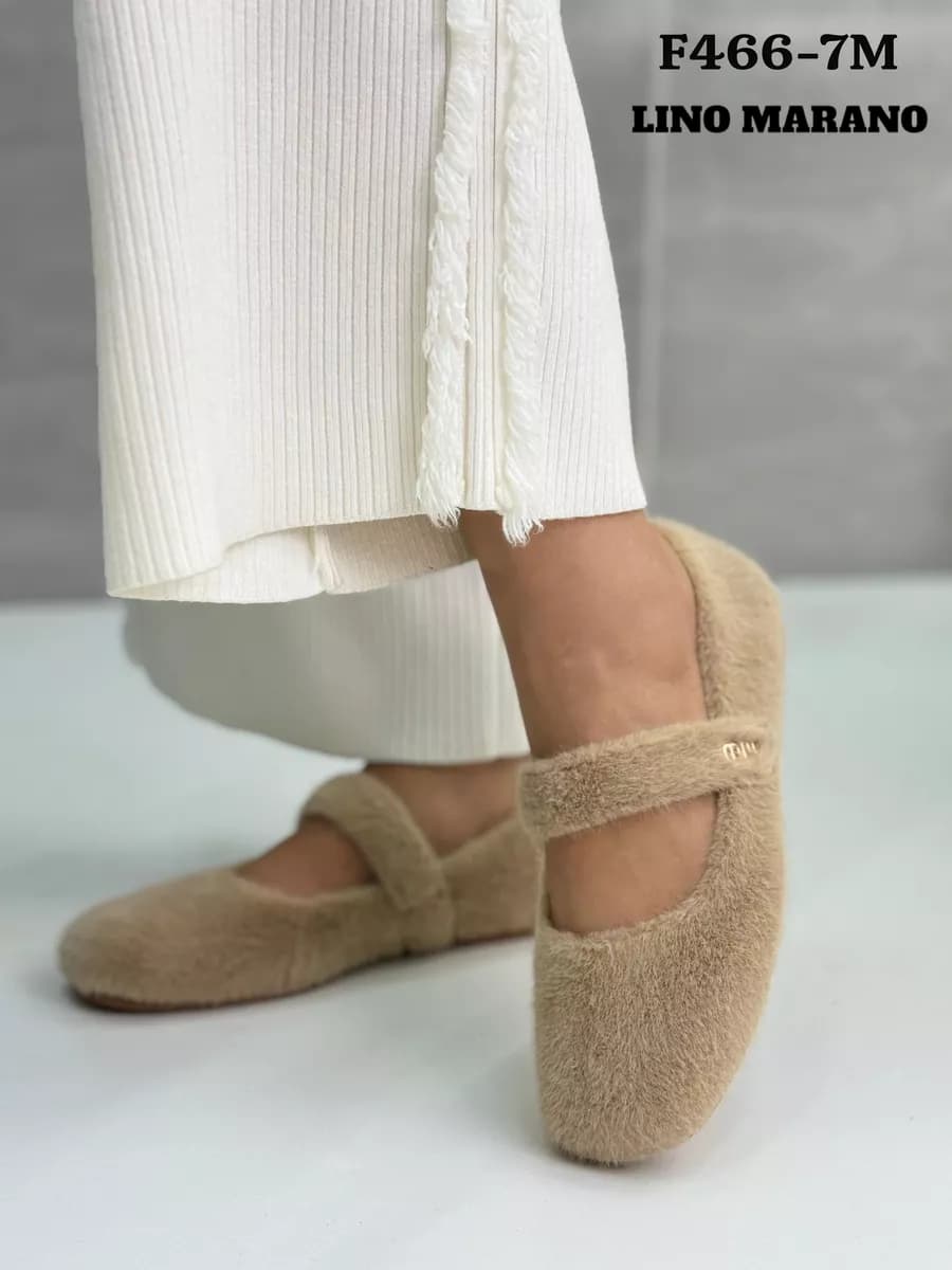 Балетки плюшевые Тедди мягкие