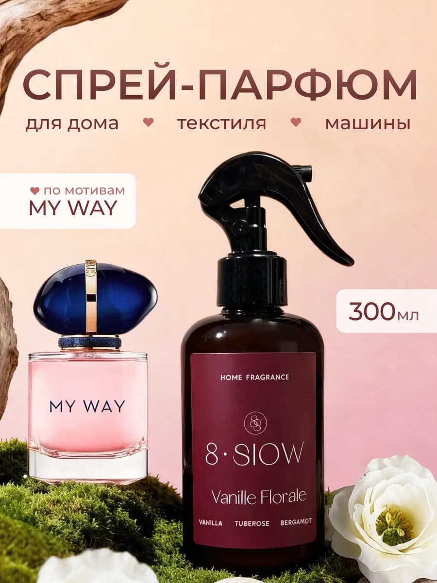 Парфюм для дома интерьерный спрей ароматизатор My Way