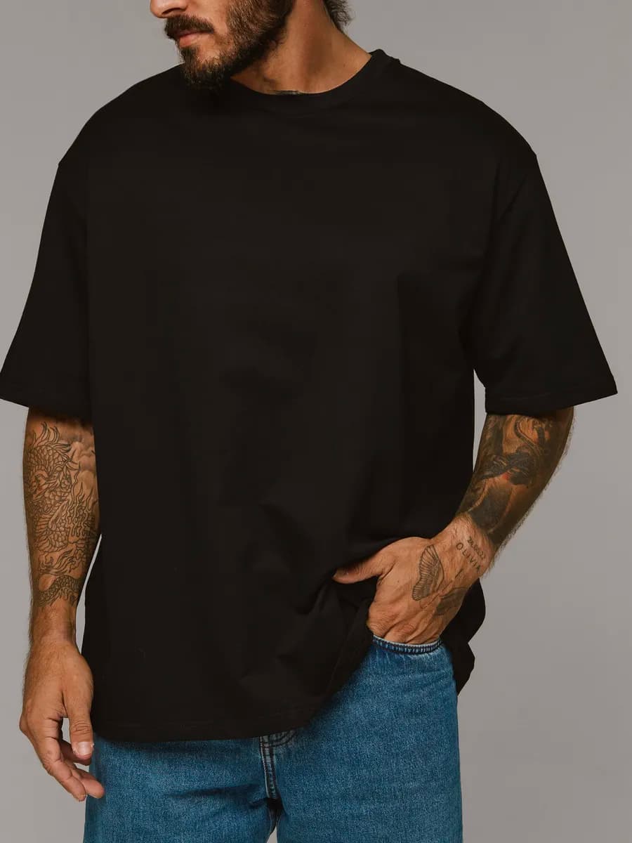 Футболка оверсайз базовая хлопок