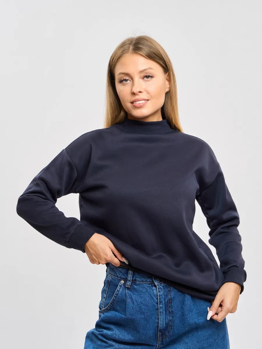 Свитшот кофта оверсайз с начесом