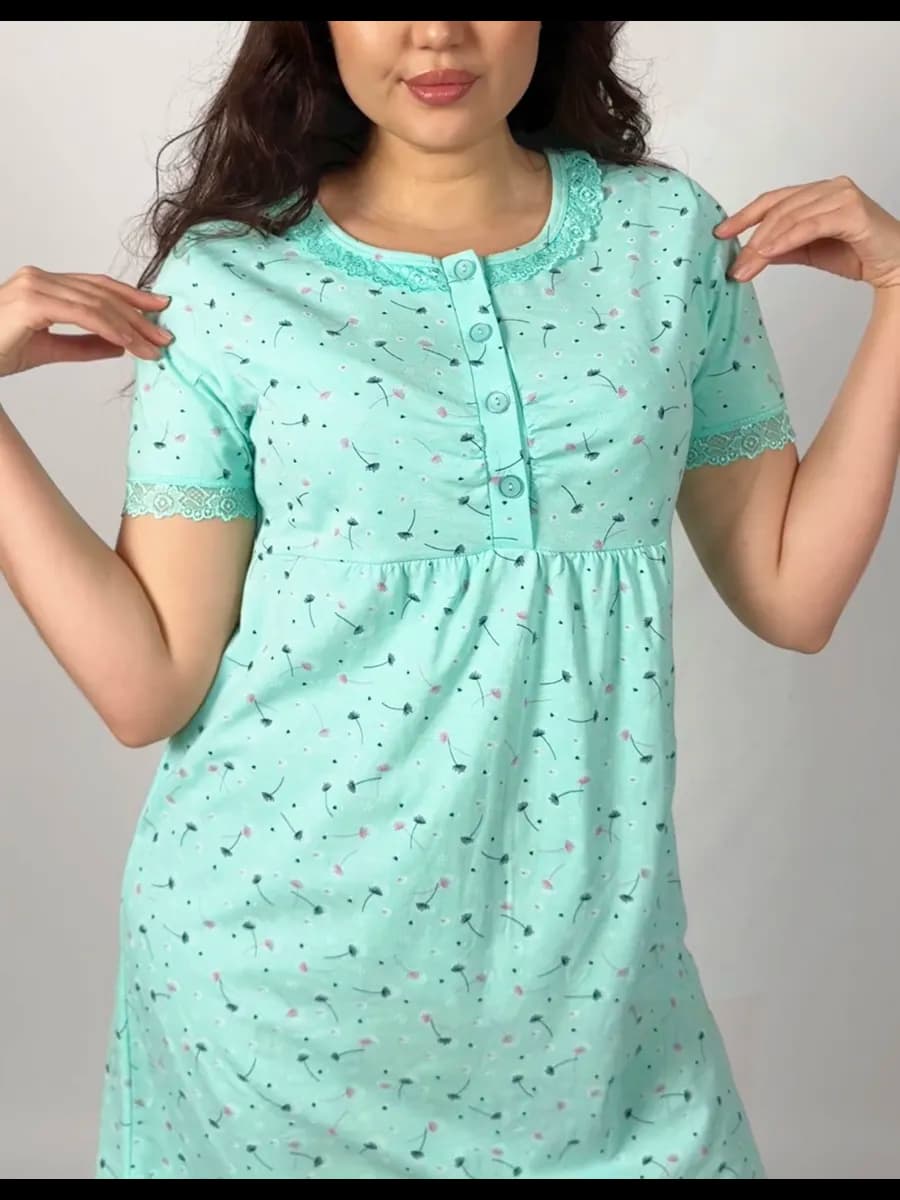 Ночная сорочка ночнушка домашняя хлопок