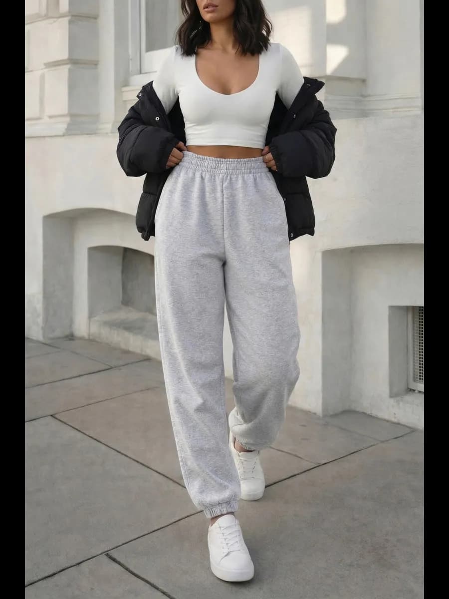 Брюки спортивные на резинке больших размеров