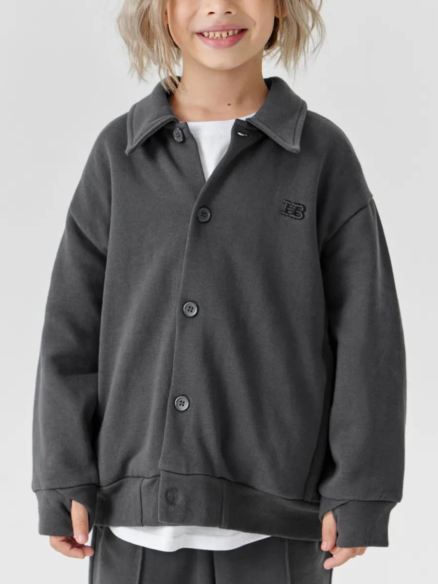 Кардиган детский оверсайз джемпер на пуговицах теплый