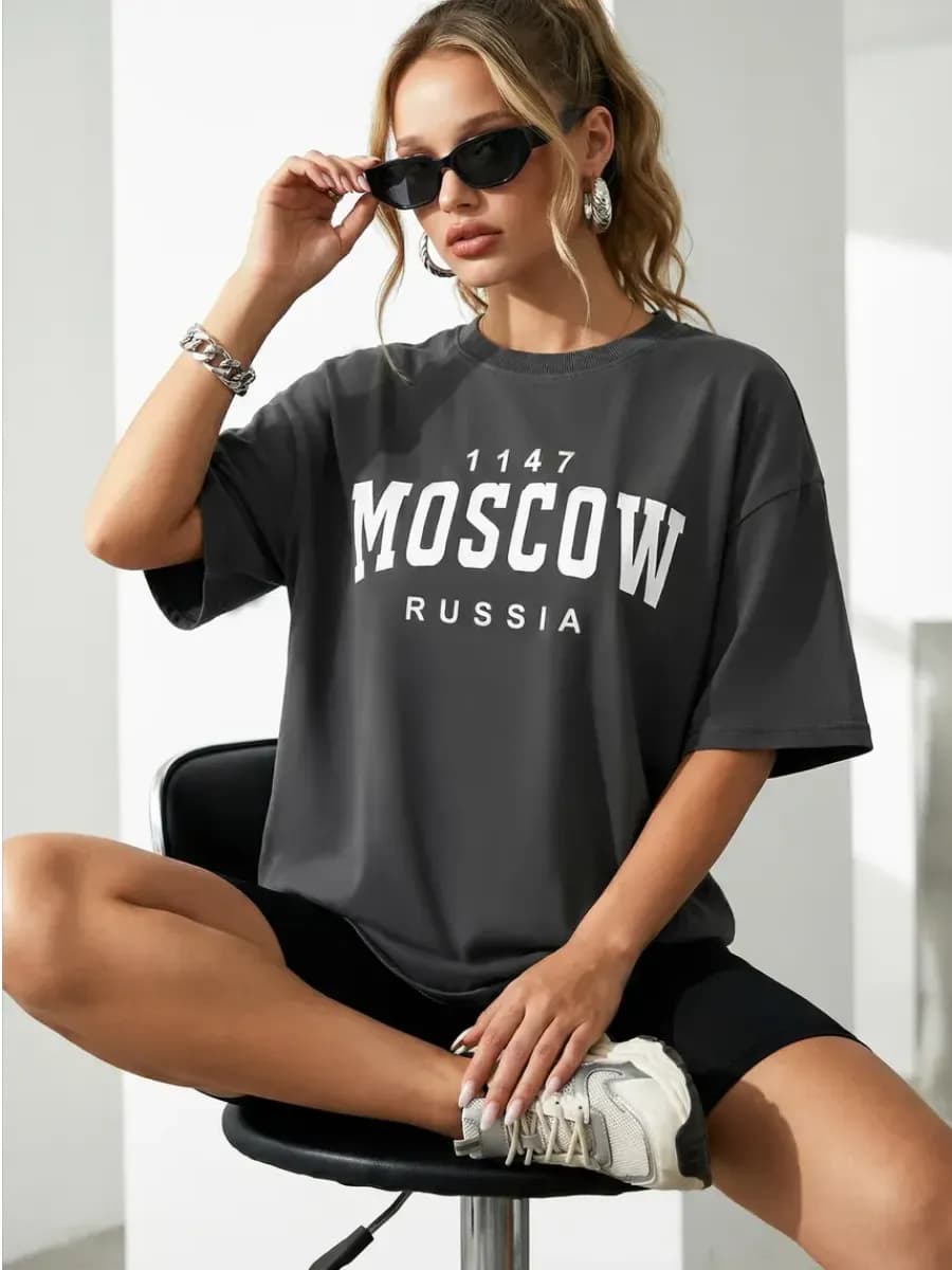 Футболка оверсайз Moscow