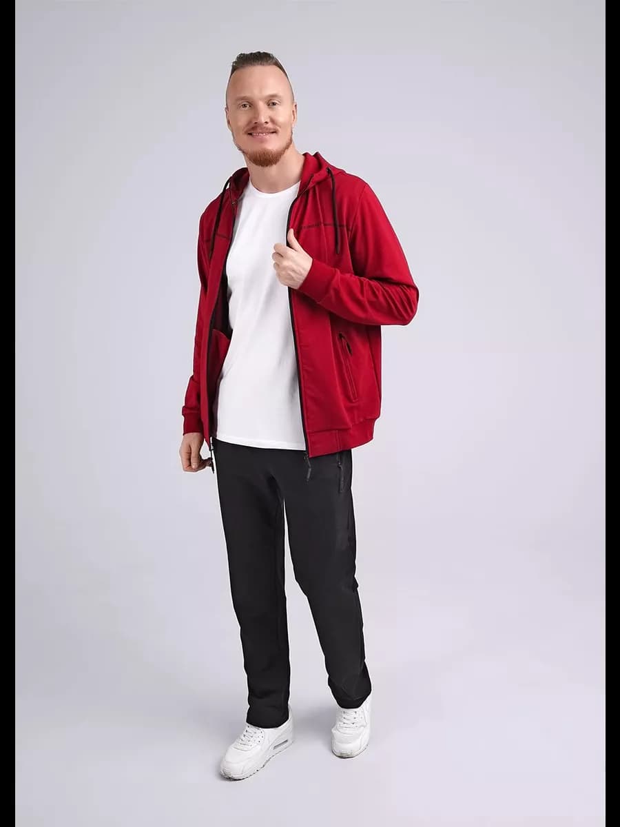 Толстовка оверсайз на молнии зип худи с капюшоном