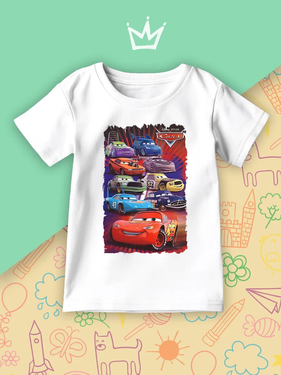 Детская футболка Молния МакКуин Тачки Disney Гоночные Авто