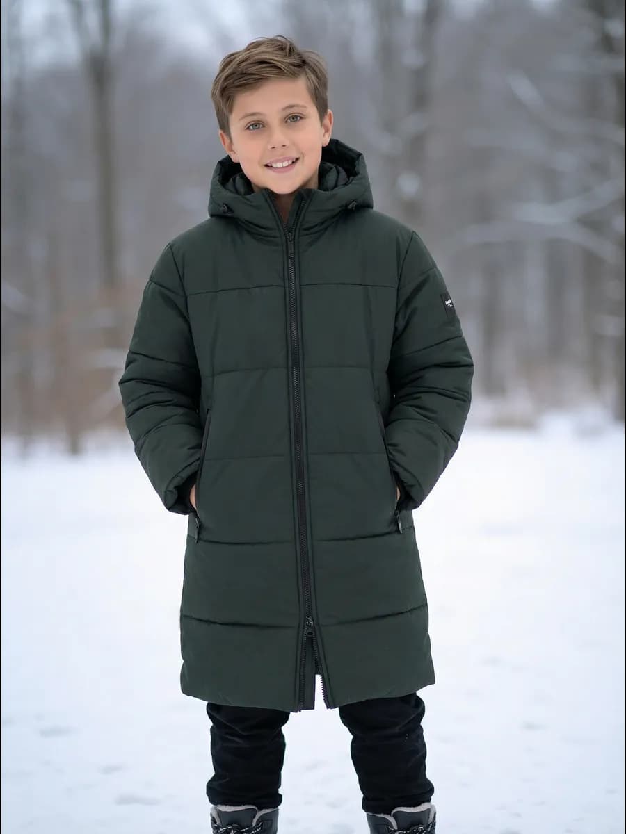 Зимняя удлиненная куртка