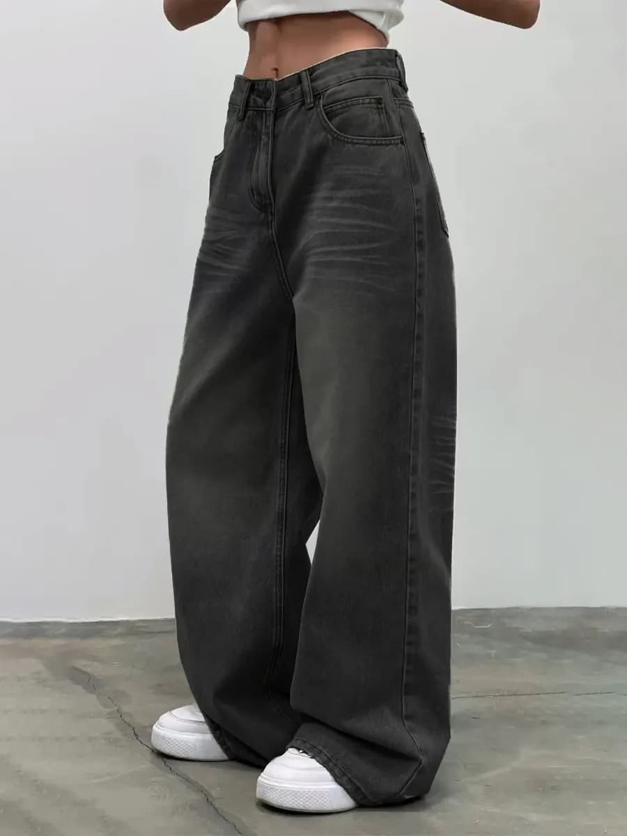 Джинсы широкие багги y2k