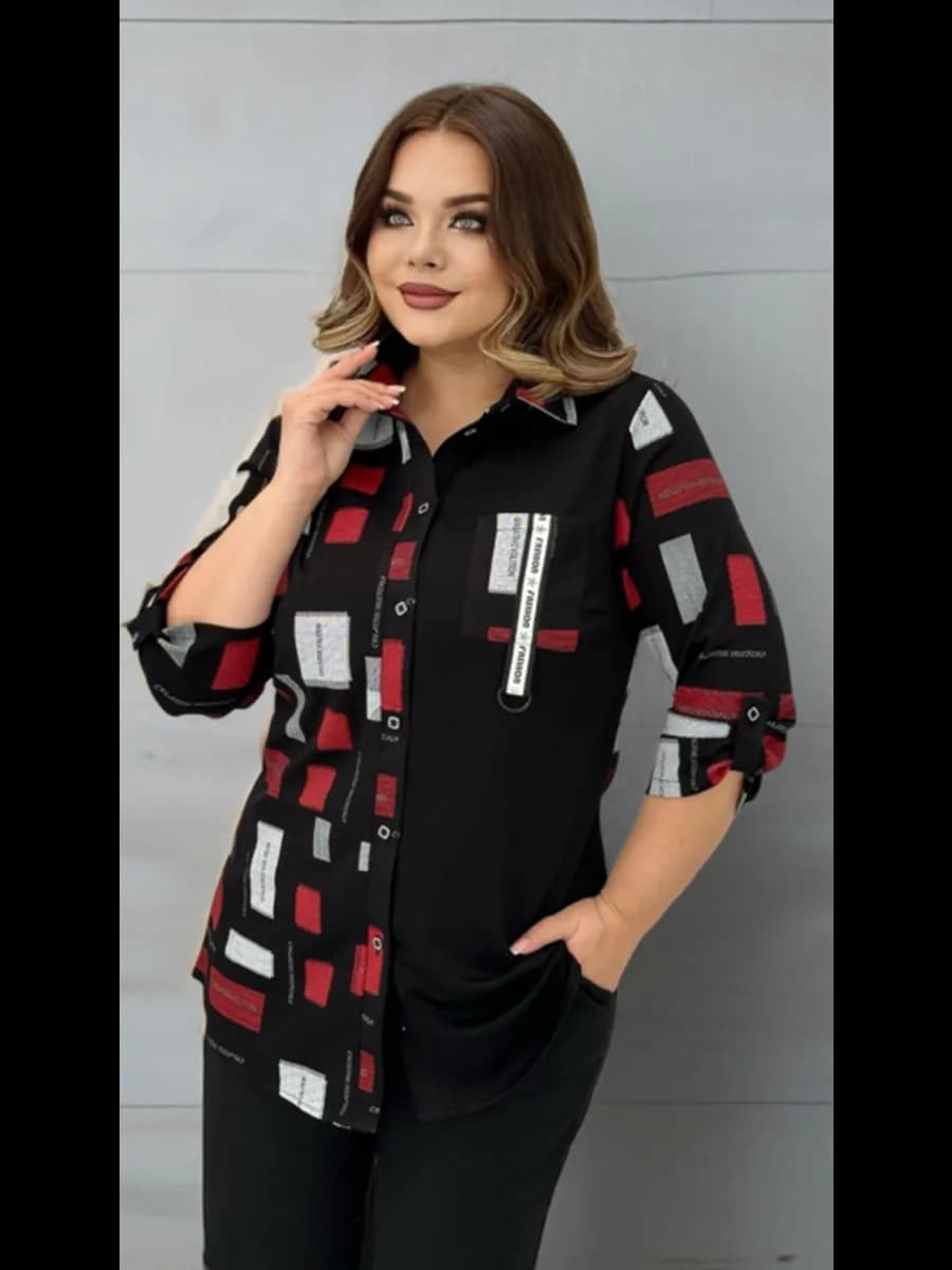 Рубашка туника больших размеров