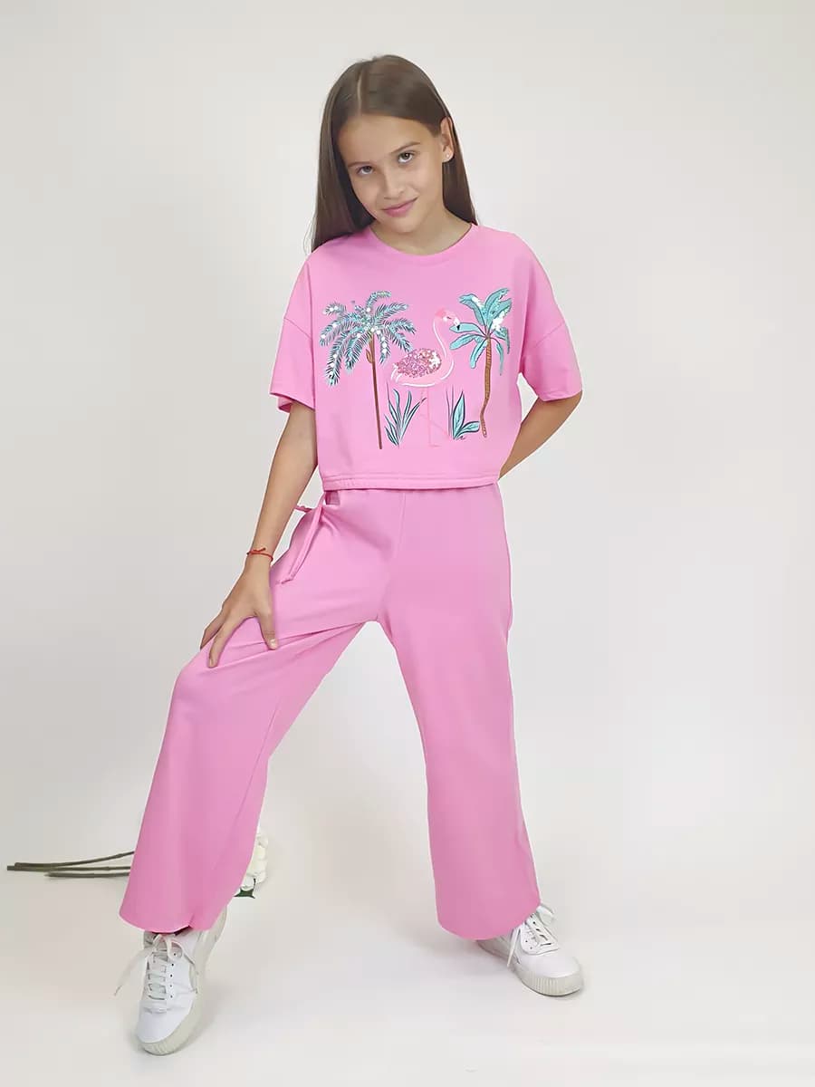 Костюм детский с брюками палаццо