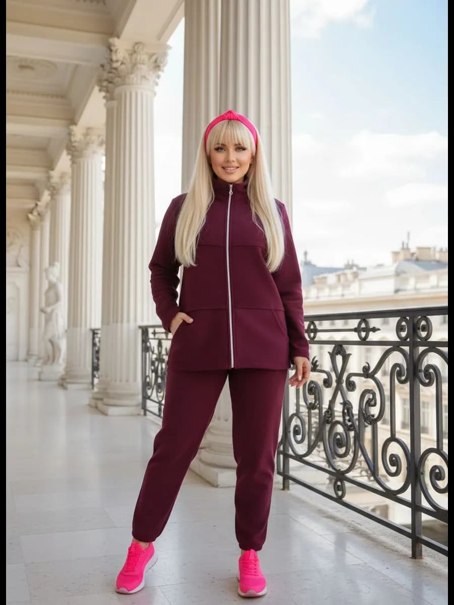 Костюм спортивный на молнии большие размеры