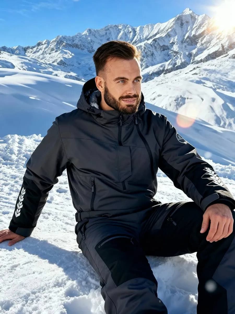 Горнолыжный зимний комбинезон