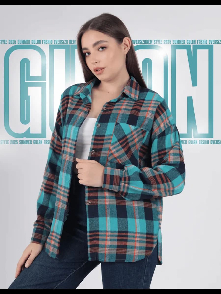 Рубашка в клетку оверсайз