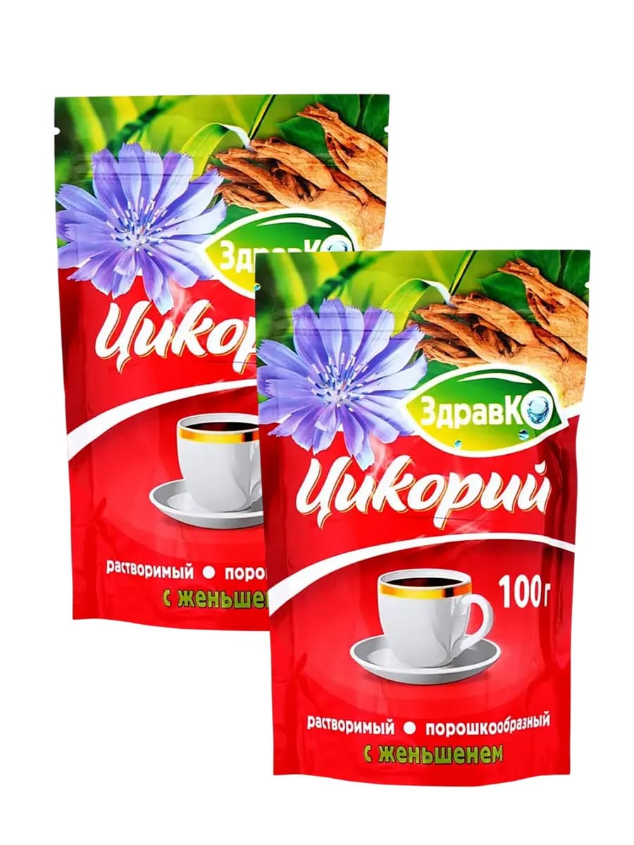 Цикорий растворимый женьшень, 100 гр, 2 шт