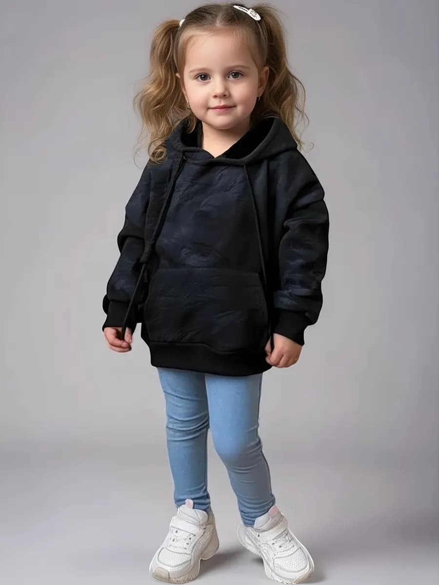 Худи для девочки с капюшоном