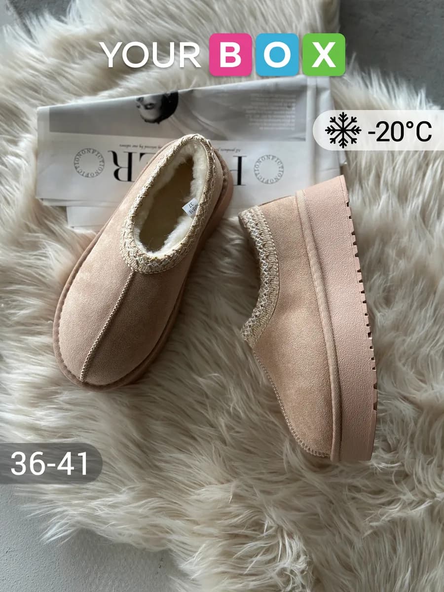 Зимние угги на платформе