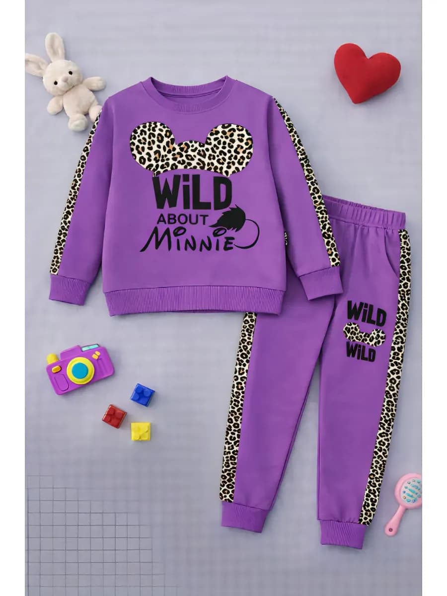 Спортивный костюм для девочки с принтом микки