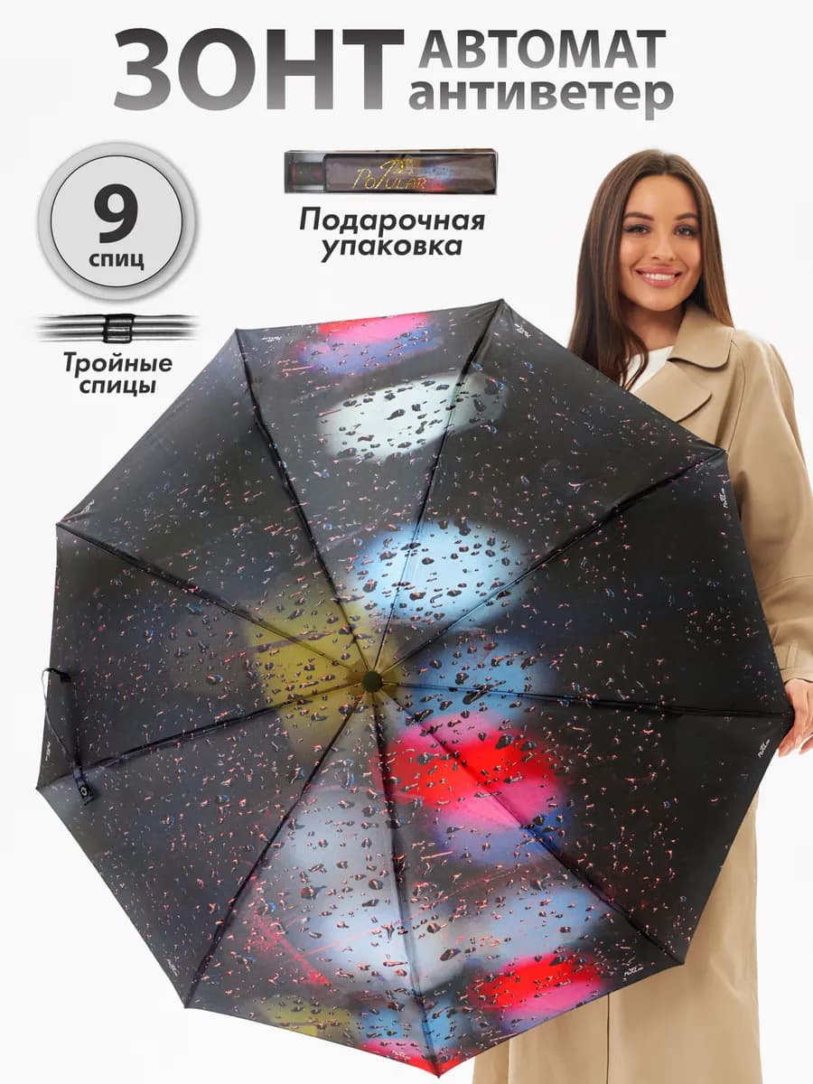 Зонт автомат антиветер