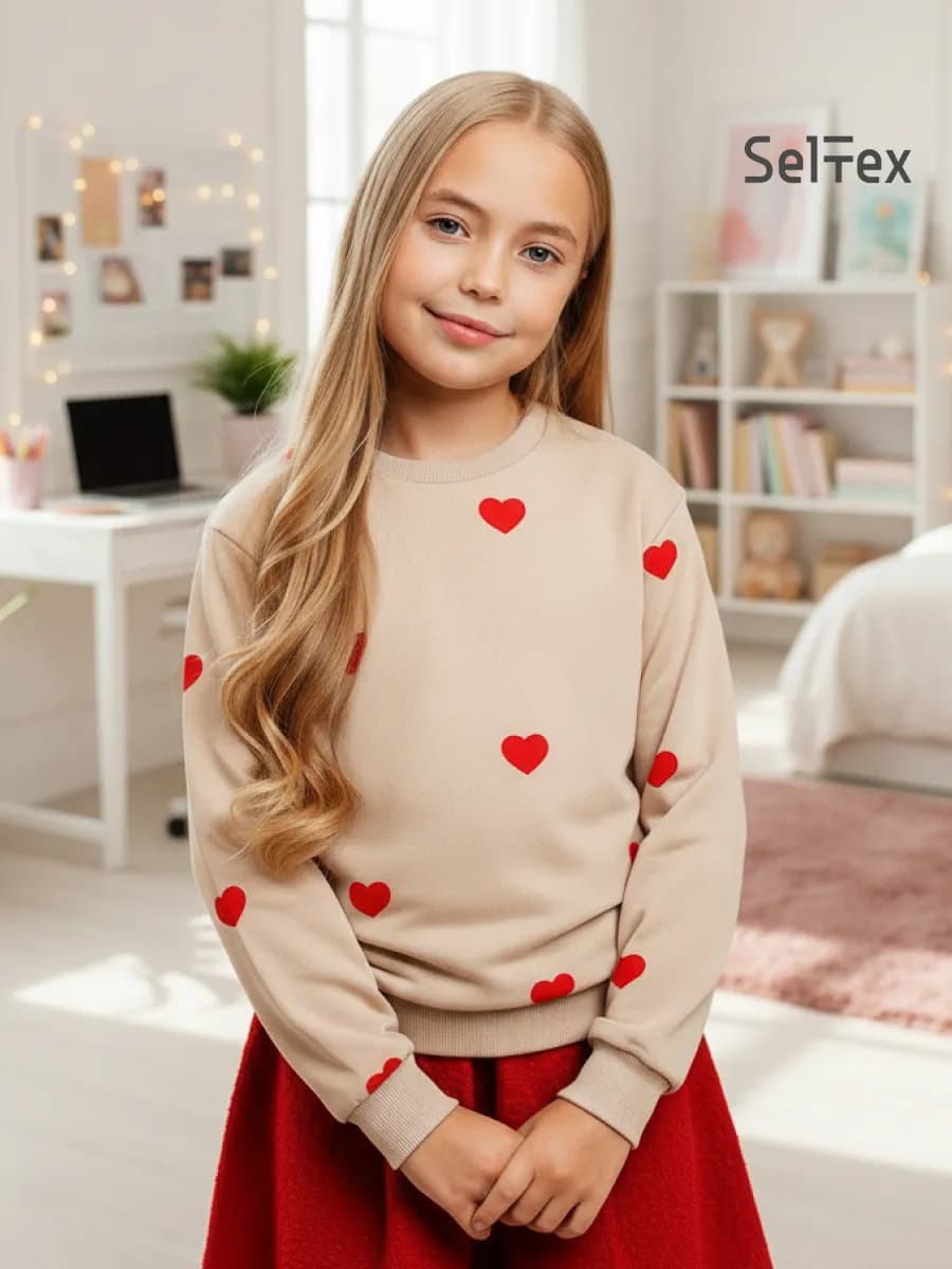 Свитшот для девочки кофта нарядная в школу