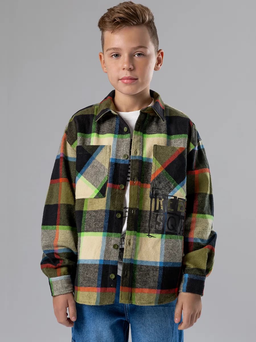 Рубашка фланелевая в клетку