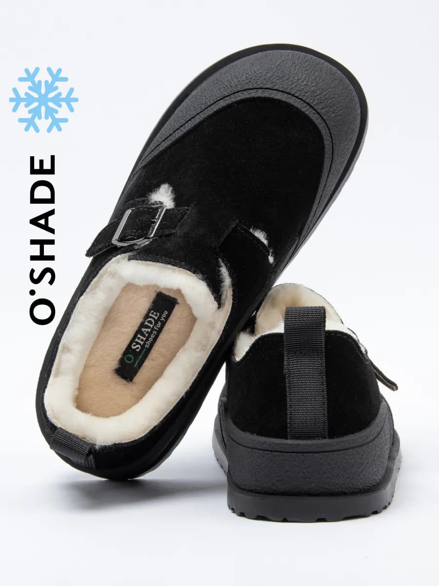 Полуботинки зимние женские черные