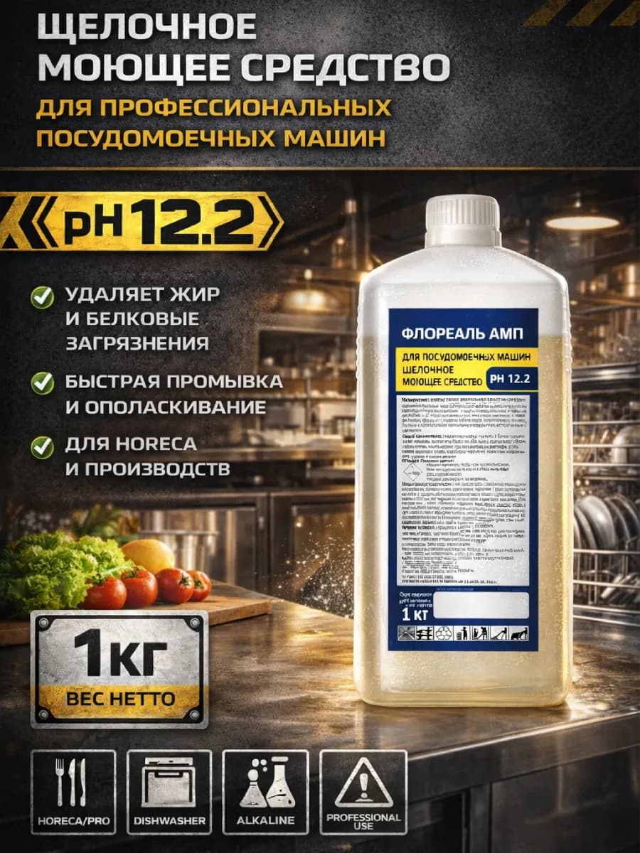 Моющее средство для посудомоечных машин Флореаль АМП 1 л