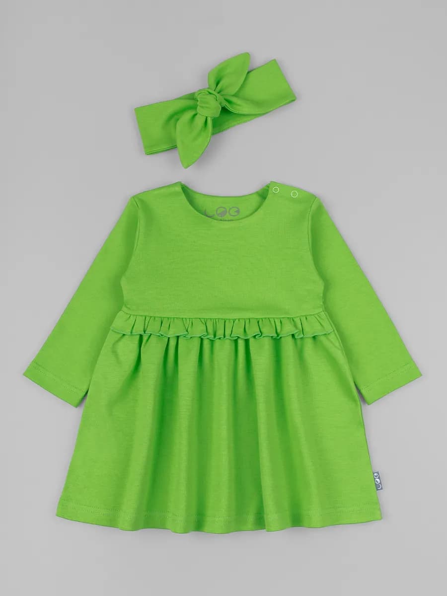 Платье для девочки с длинным рукавом