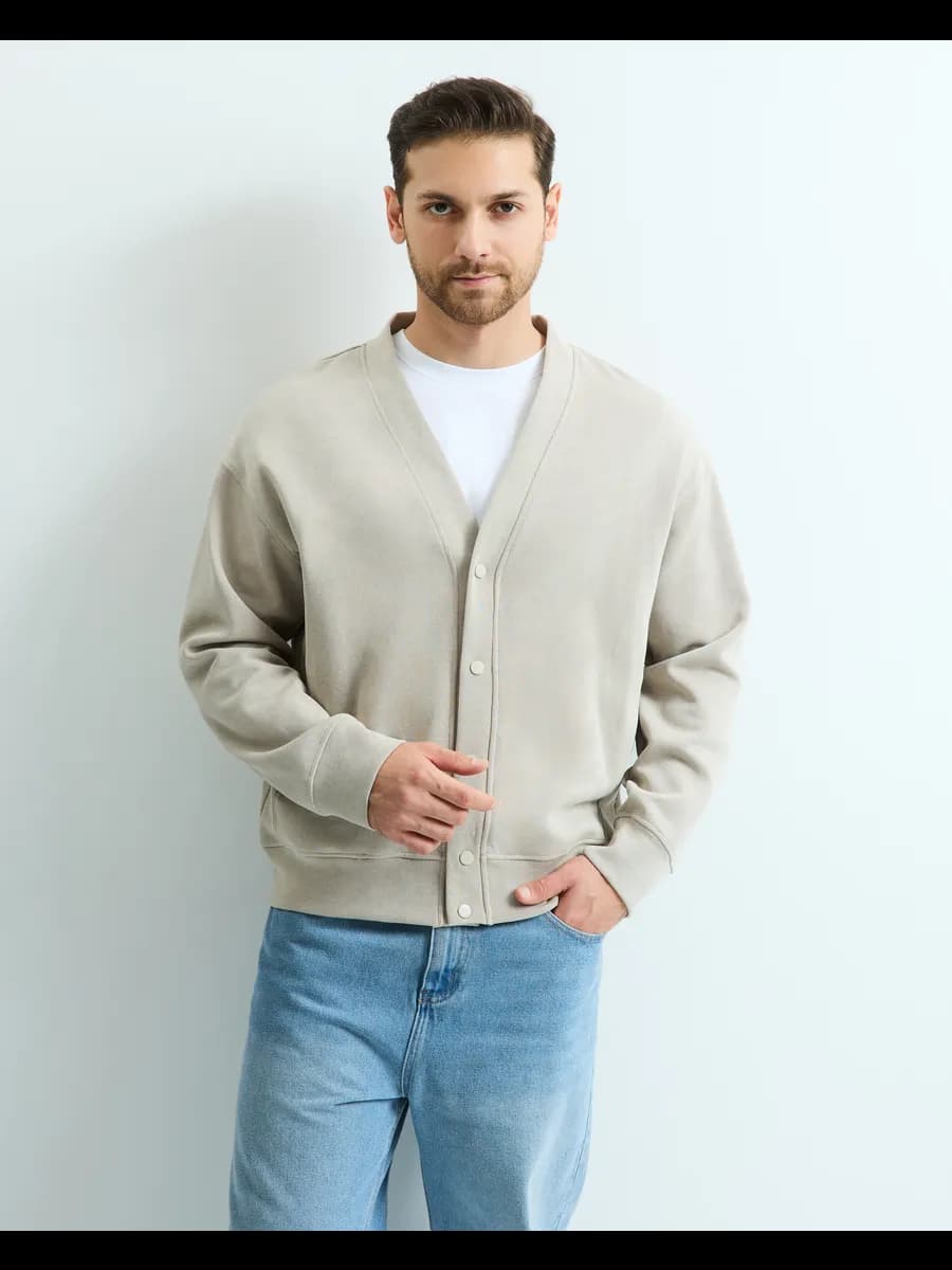 Кардиган мужской летний на пуговицах вязаный