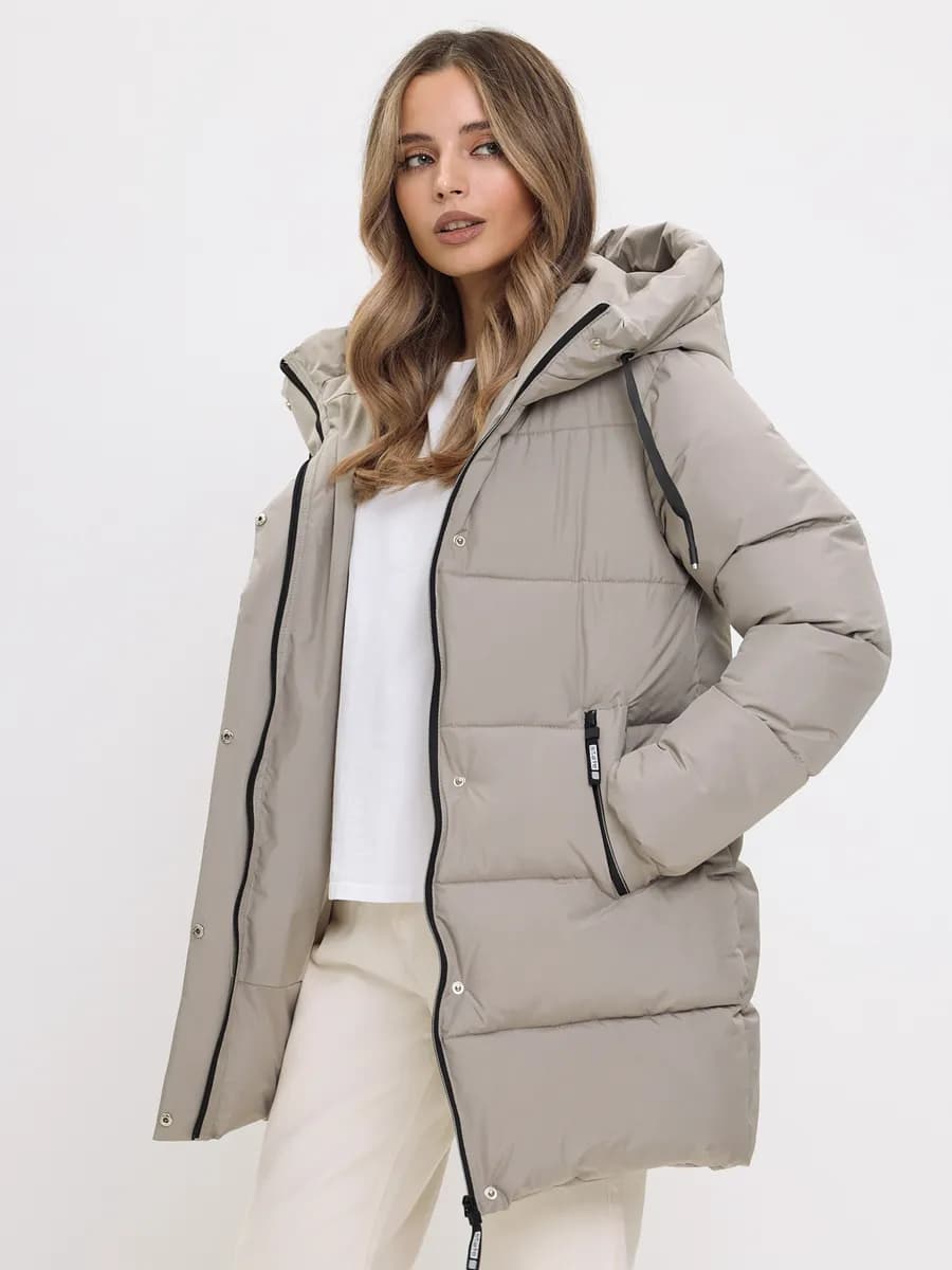 Куртка зимняя утепленная длинная