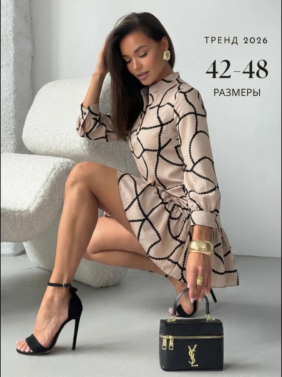 Платье шифоновое праздничное мини с воланами