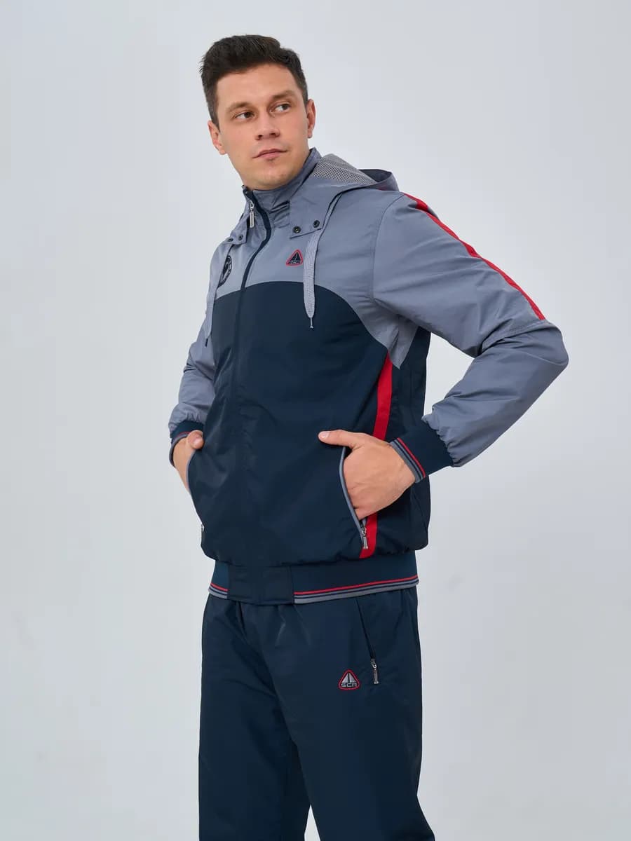 Спортивный костюм мужской на молнии турция для фитнеса