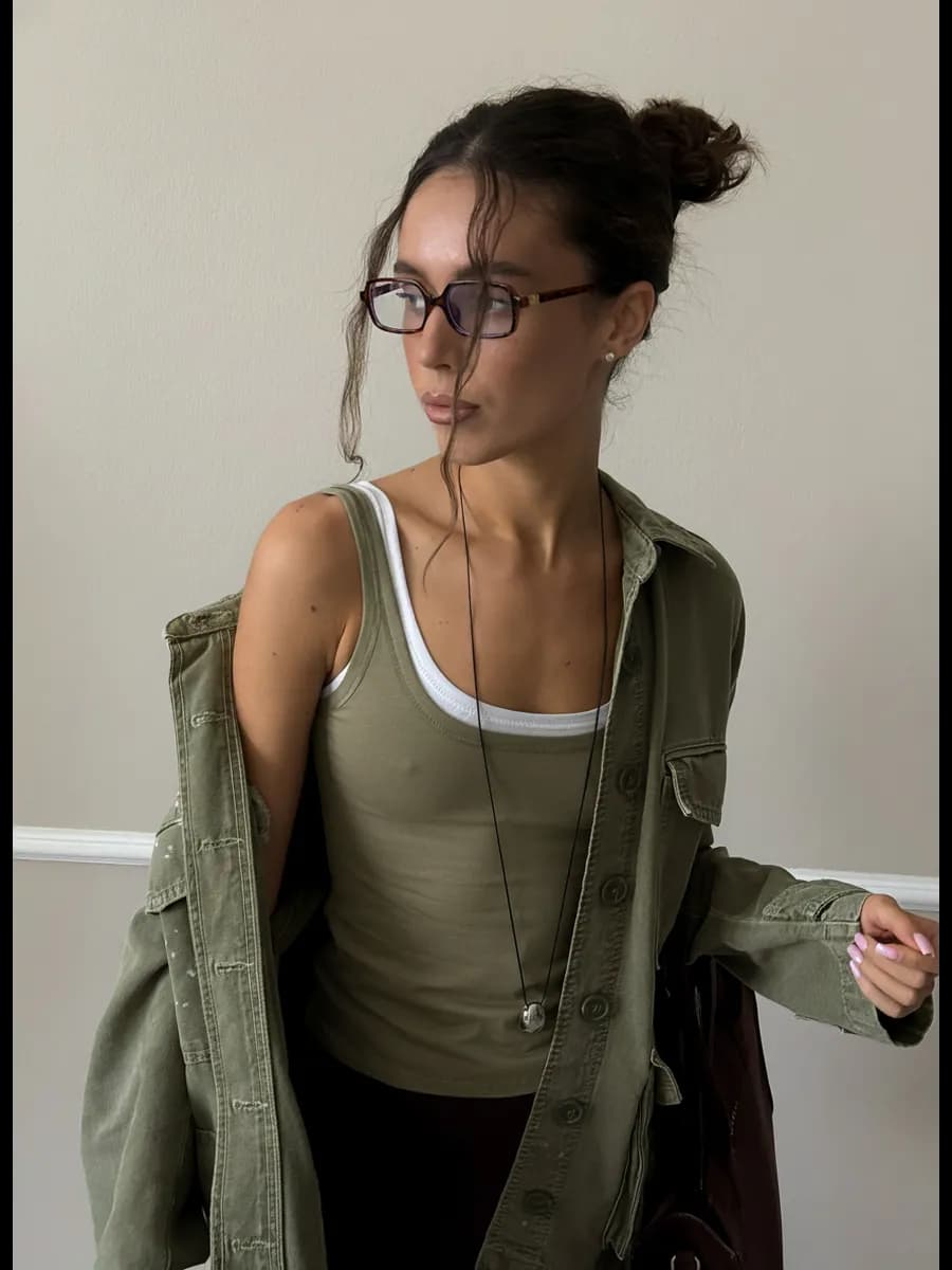 Майка топ бельевая облегающая