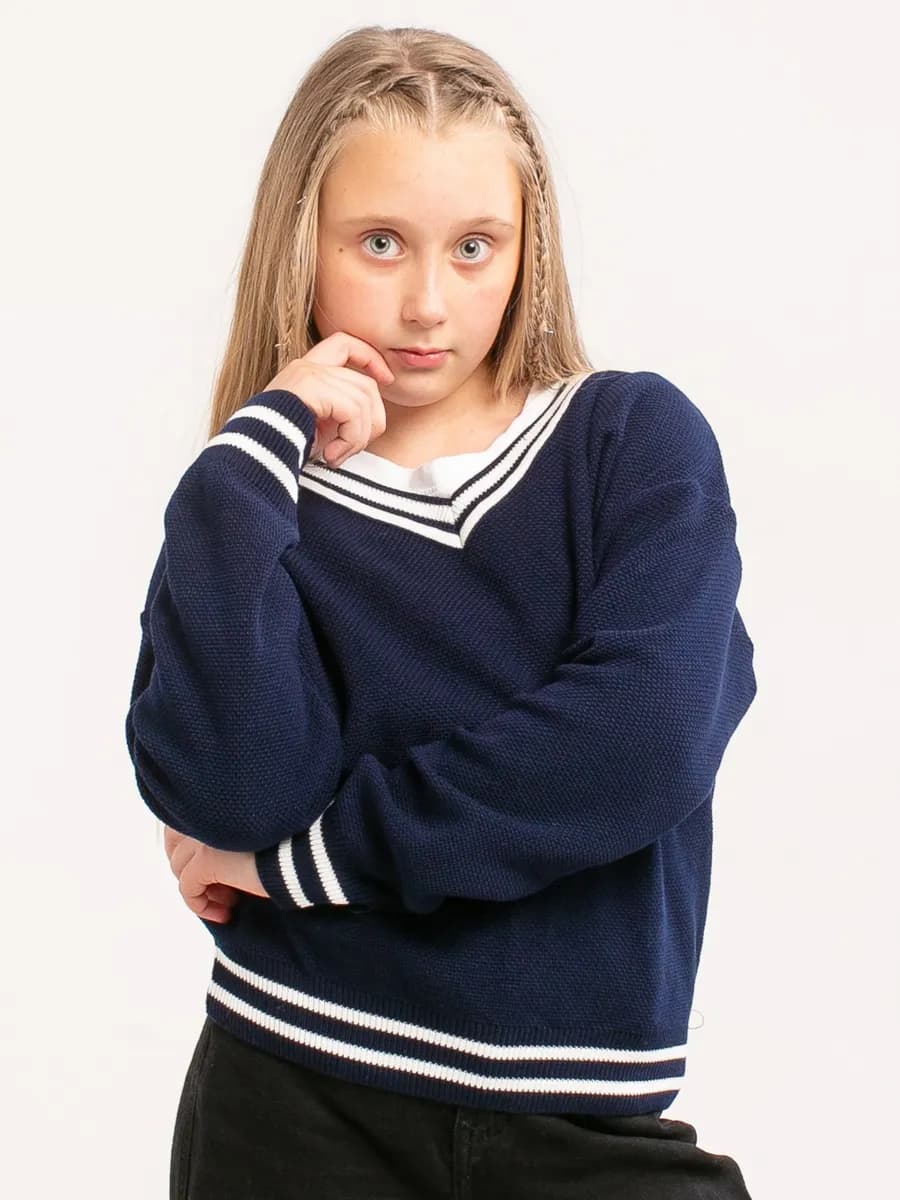 Джемпер трикотажный оверсайз