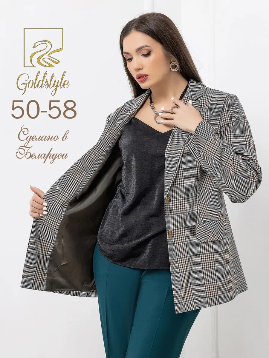 Пиджак в клетку классический
