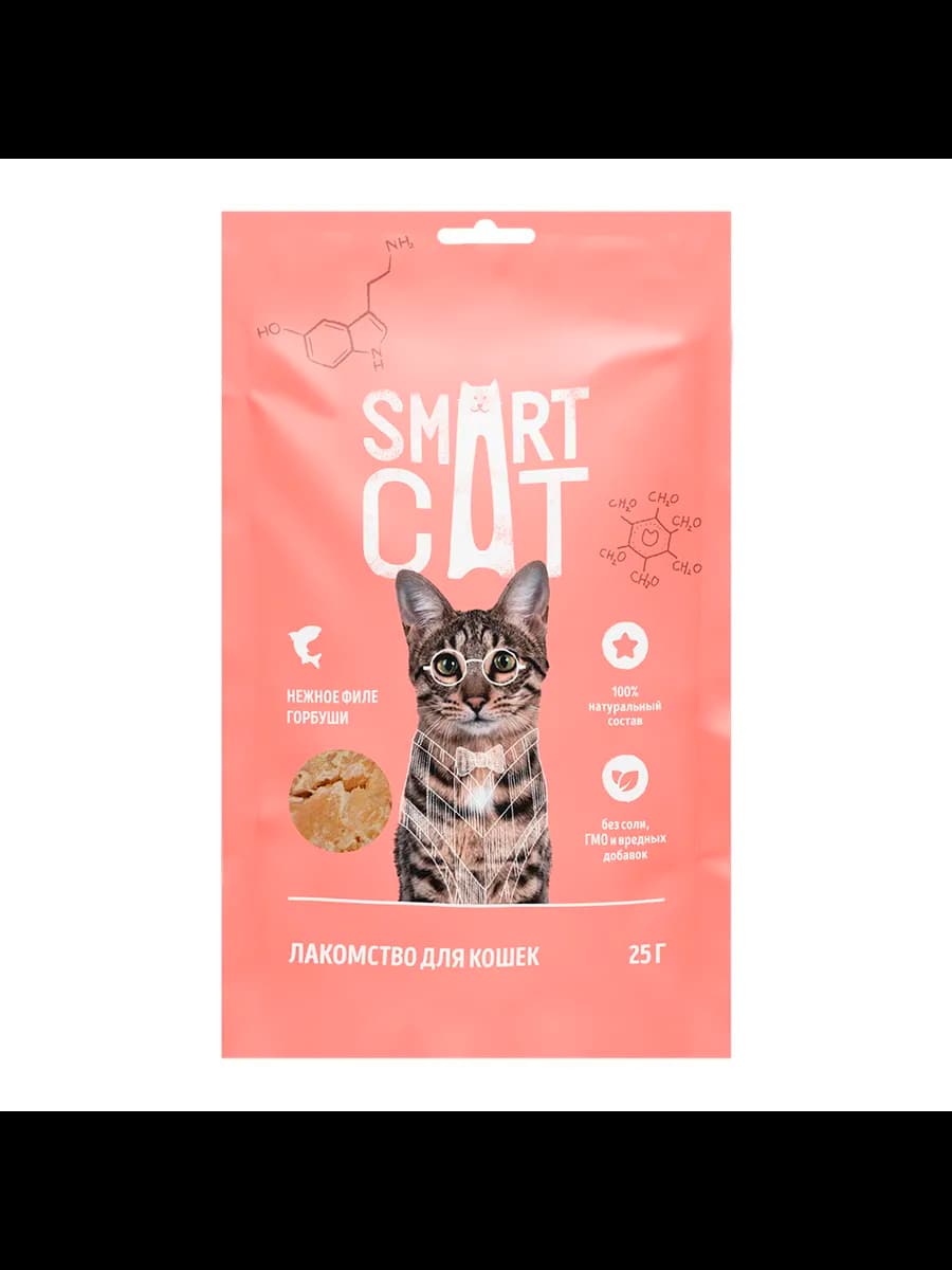Лакомство для кошек "Нежное филе горбуши", 25г