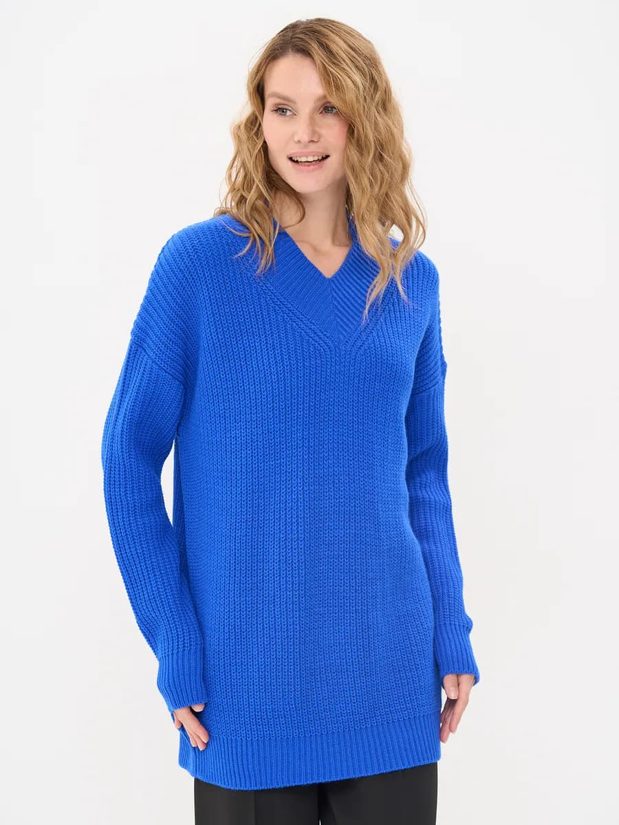 Пуловер больших размеров свободный оверсайз