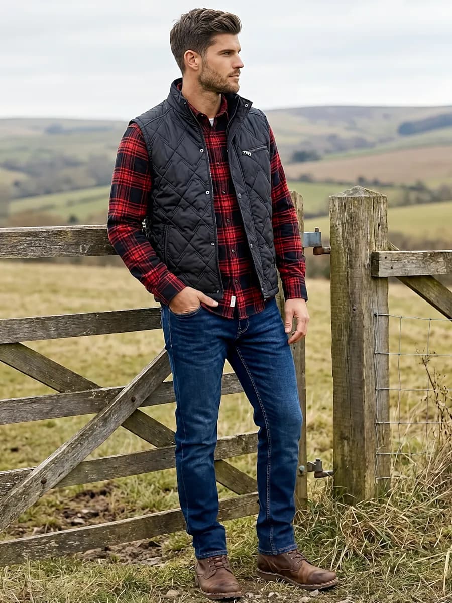 Жилетка стеганая утепленная безрукавка на молнии демисезон