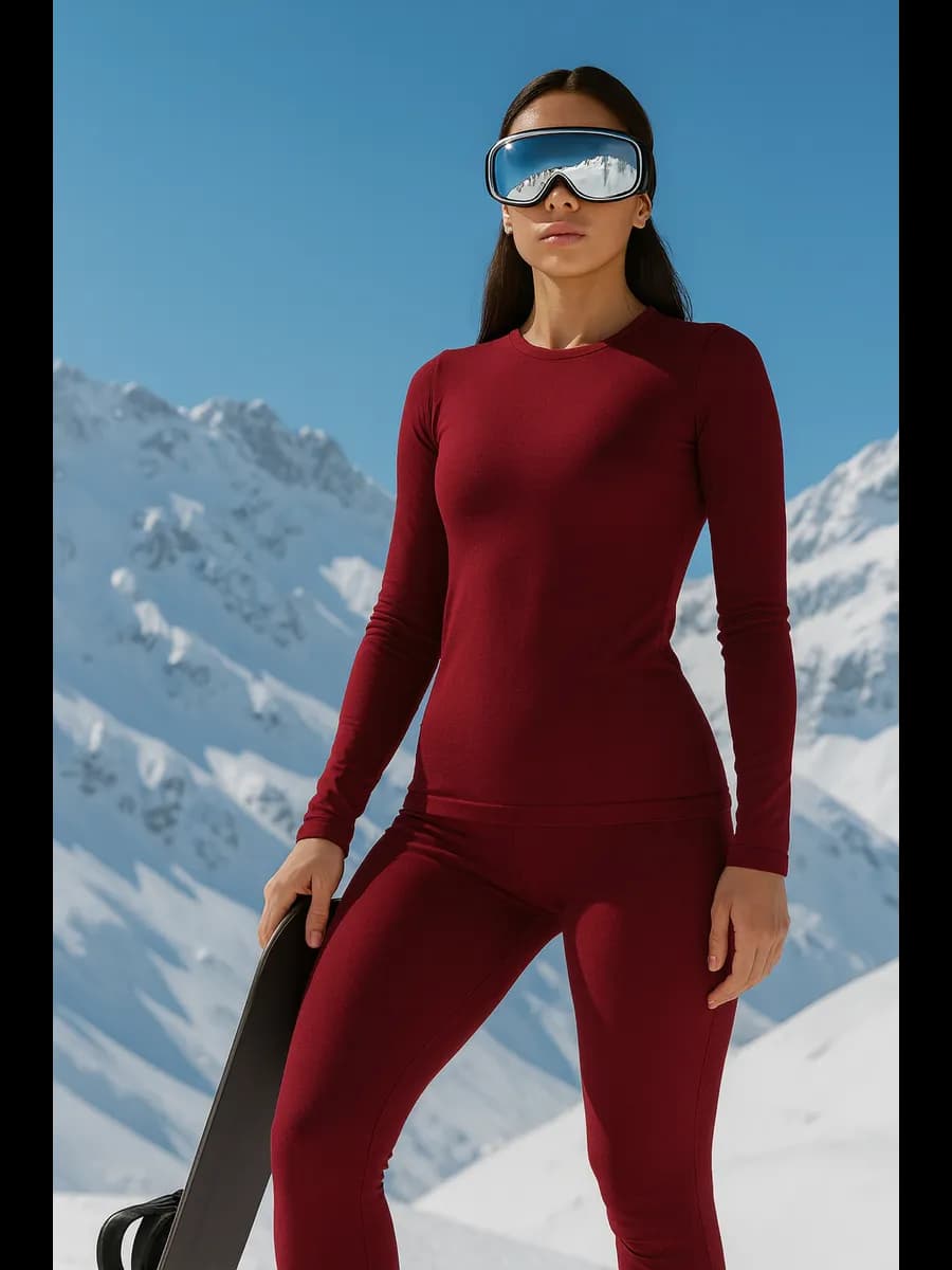 Термокомплект спортивный лонгслив и леггинсы