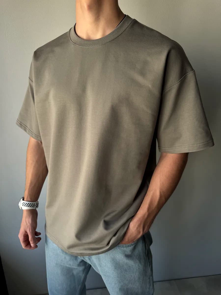 Футболка мужская оверсайз базовая