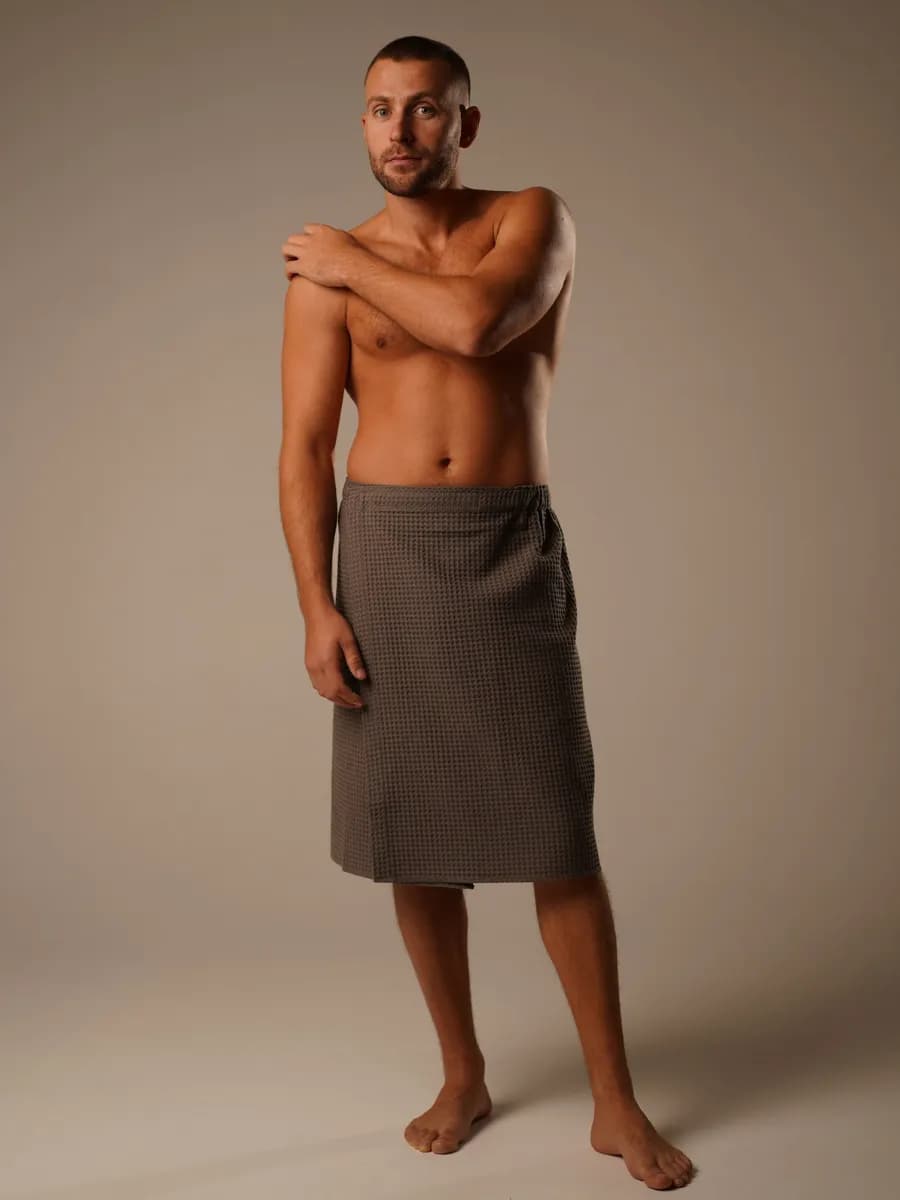 Килт банный из вафельной ткани