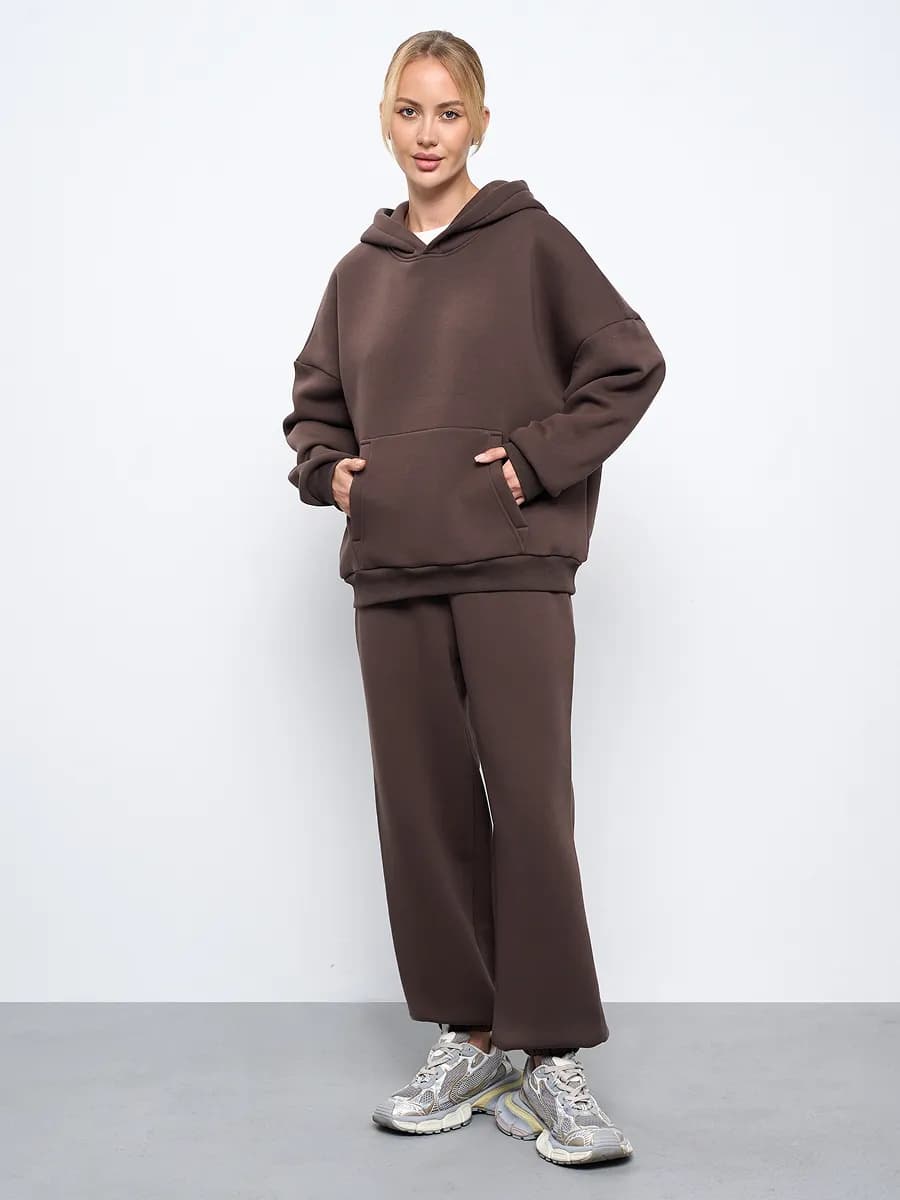 Костюм спортивный оверсайз теплый с начесом