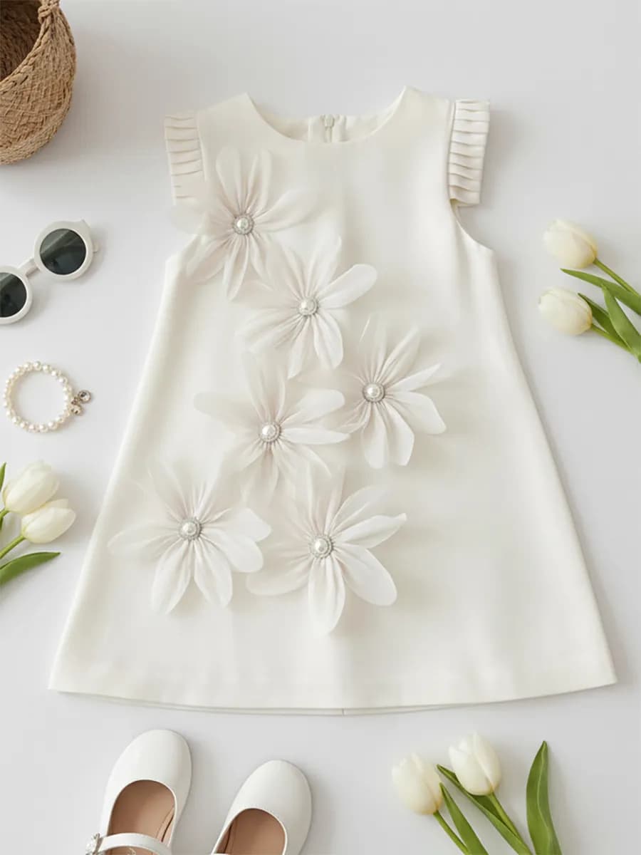 Платье весенне праздничное в садик на 8 марта