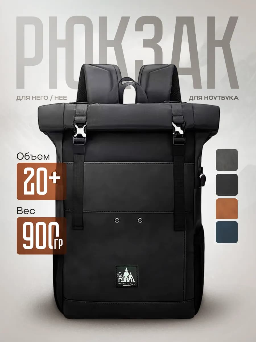 Кожаный рюкзак городской универсальный