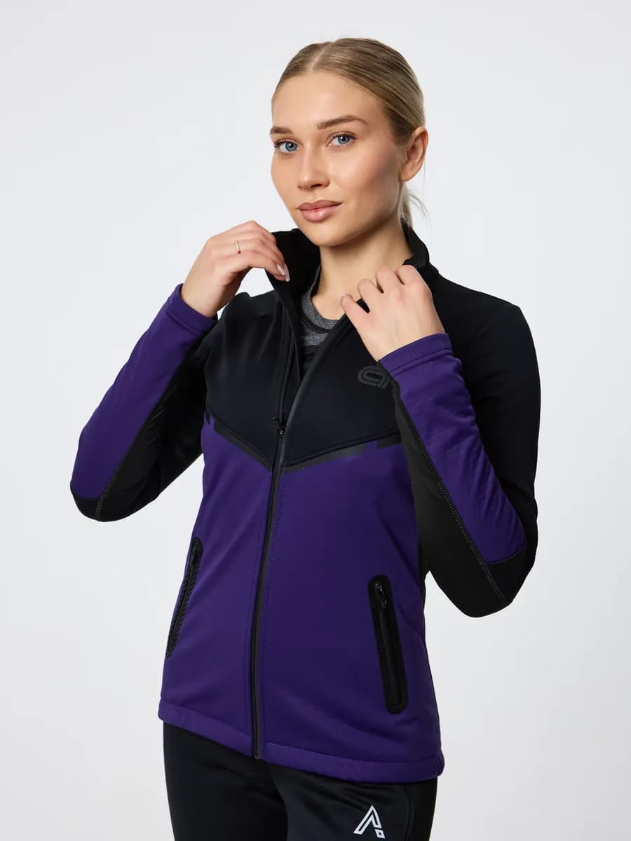 Лыжная разминочная куртка ACTIVE женская софтшелл