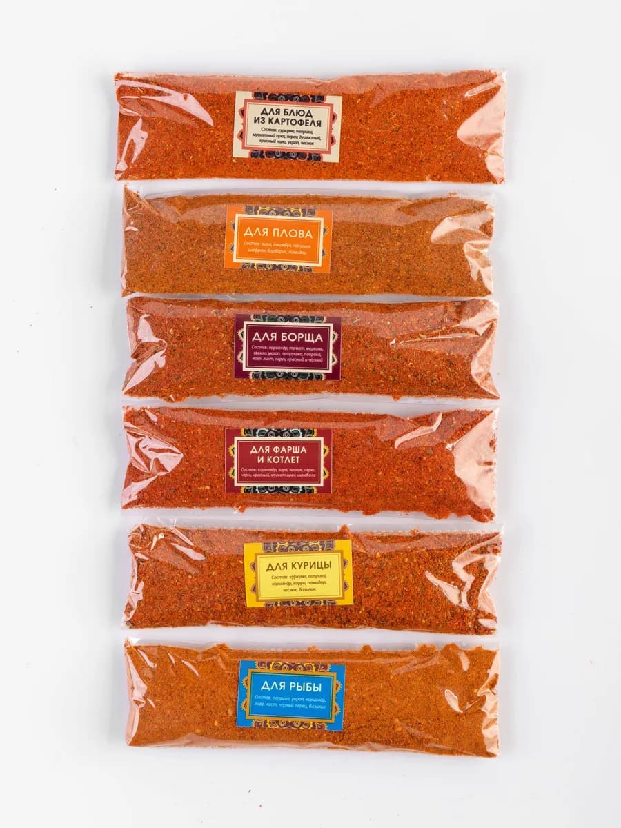 Набор специй и приправ Крыма 6 штук 180 грамм