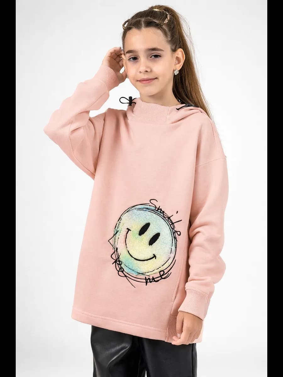 Худи с капюшоном удлиненное оверсайз